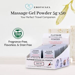 Box of 50 Japanese NURU Massage Powder Gel - Make your own NURU GEL up to 500ml