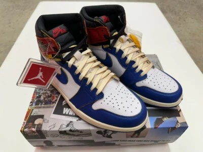 💙 Talla 10.5 - Jordan 1 Retro NRG x Union LA High Storm Blue💙 DEADSTOCK Foto 1 de 4