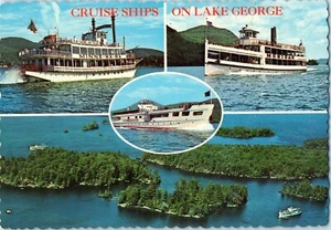 Cruise Ships on Lake George in the Adirondacks of New York Postcards - Picture 1 of 2