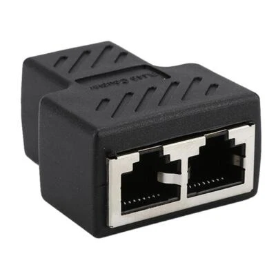 Ethernet LAN Network Y-Splitter Adapter Coupler Split 1 to 2 #1 - Image 1 of 4