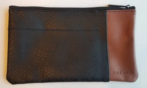 COLE HAAN Leather American Airlines First Class Amenity Travel Bag Pouch ONLY - Picture 1 of 7