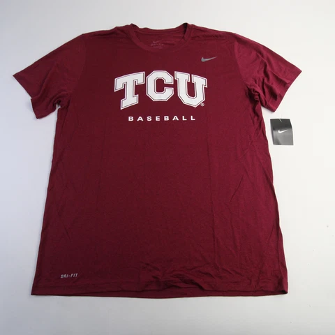TCU Horned Frogs Nike Dri-Fit Short Sleeve Shirt Men's Red New Cover