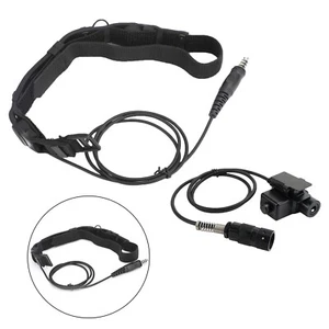 Tactical Throat Tube 7.1mm Plug Headset pour AN/PRC-152 AN/PRC-148 U329 Radio - Zdjęcie 1 z 13