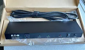NEW EATON SGXRM19B Rackmount Surge Protector Power Strip 9 Outlet 15 Amp 120V - Picture 1 of 4