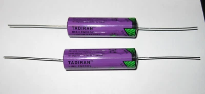 2 Tadiran TLL-5903 iXtra LiSOCl2 Lithium 3.6v AA TL5903 wire axial leads Battery - Image 1 of 4