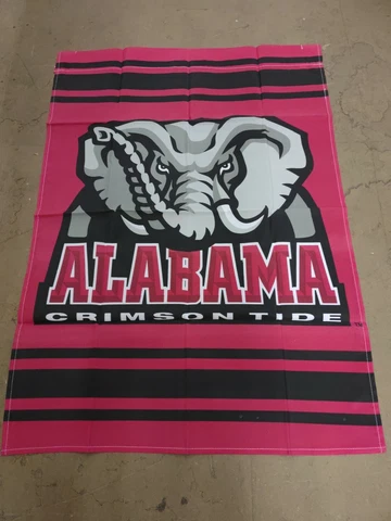 Officially Licensed NCAA Alabama Crimson Tide Team Logo 28"x40" House Banner Red Cover