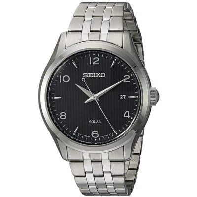 SEIKO Solar SNE489 Orologio Uomo Solare 100m Bracciale Acciaio - Immagine 1 di 3