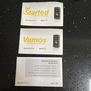 Sprint kyocera kona instruction manuals / both english and spanish - Photo 1 sur 5