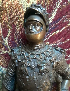 Antq A. König massive BRONZE hervorragende King Arthur Statue◇2,5 Pfund sehr detailliert◇A+ - Bild 1 von 16