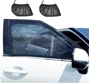 2 Pack Car Side Window Sun Shade Screen, Car Window Cover Curtains for Camping & - Picture 1 of 7