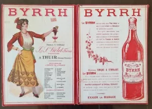 PORTE MENU RESTAURANT BAR BRASSERIE BYRRH vers 1935 (Maison Violet à Thuir P.O.) - Imagen 1 de 5
