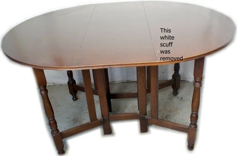 Antique Breakfast Kitchen / Dining British Import Drop Leaf Gate Leg Oak Table Cover