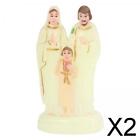 2X Sainte Famille Avec Statue D'enfant Figurine Religieuse Artisanat Béni Pour
