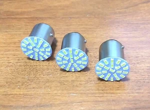 3 bombillas LED blancas súper brillantes 1142 doble contacto cola/parada 12 V 22 RV - Imagen 1 de 6