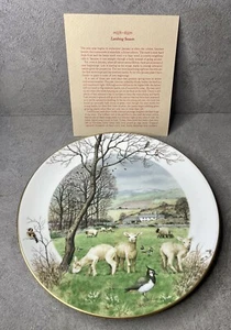 Royal Worcester Limited Edition Collectors Plate January’s Lambing Seasonf 1979 - Foto 1 di 17