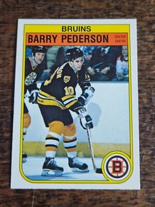 1982-83 O-PEE-CHEE NHL HOCKEY #20 BARRY PEDERSON RC ROOKIE BOSTON BRUINS