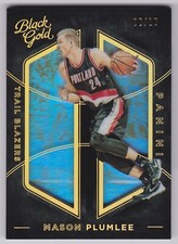2015-16 Panini Black Gold Mason Plumlee Holo Gold 06/10 Trail Blazers Nuggets