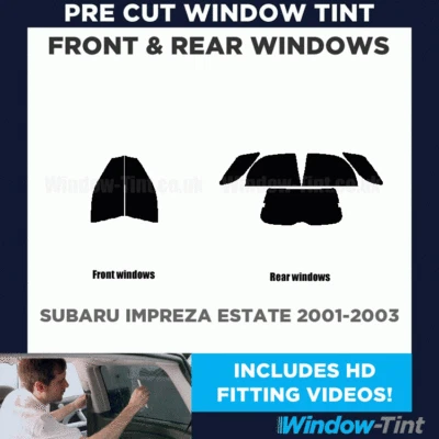 Pre Cortado para Ventana Tinte Subaru Impreza Estate 2001-2003 - Kit Completo - Image 1 of 4
