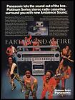 1981 Panasonic- Earth Wind & Fire-Print ad/mini-poster VTG 80’s Rock music décor