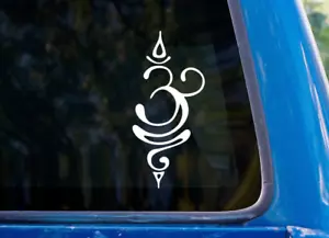 Sanskrit Atem Symbol Vinyl Aufkleber Abziehbild - Om Prana Auto Stoßstange - Bild 1 von 2