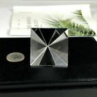 60MM 3D Egyptian Pyramid Crystal Glass Faceted Prism Paperweight Decor Ornaments