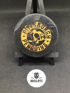 RARE Pittsburgh Penguins 1968-74 CCM Converse Era Practice Slug Used Puck #3 - Picture 1 of 3