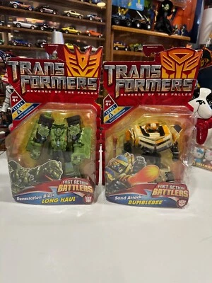 Transformers 2009 Movie Fast Action Battlers Bumblebee & Long Haul Figure New - Image 1 of 4