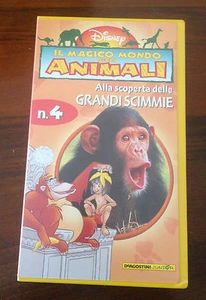 CS10> VHS DISNEY - IL MAGICO MONDO DEGLI ANIMALI - N. 4 GRANDI SCIMMIE - Picture 1 of 1