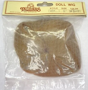 Vintage Tallina’s Puppenperücke dunkelblond 12” Style 801 Made in China - Bild 1 von 4