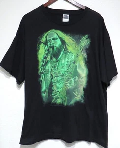vtg ZAKK WYLDE WORLDWIDE Black Label Society t-shirt XL 2007 GreenPrint SDMF BLS - Picture 1 of 9
