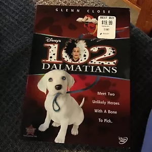 102 DALMATIANS 2000 DISNEY DVD OOP GLENN CLOSE w/SLIPCOVER - Picture 1 of 5