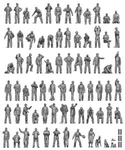 Modelos ION CV200-003 1/200 MODERNO BARCO COMERCIAL TRIPULACIÓN Y TRABAJADORES PORTUARIOS 71 figura - Imagen 1 de 6