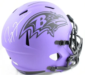 Von Ray Lewis signierter Baltimore Ravens F/S Rave Speed Helm - Beckett W Holo - Bild 1 von 5