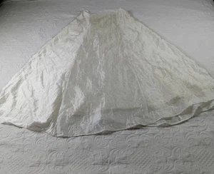 Rampage Evening Skirt Women's 11 White Lined Taffeta Shiny Crinkled Vtg USA EUC - Bild 1 von 9
