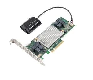 Adaptec ASR-81605ZQ 12G SAS 16 ports 1 Go cache contrôleur RAID PCIe x8 + batterie - Photo 1/1