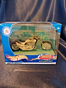 Hot Wheels Law Enforce White Moto 2002 fundido a presión 1:18 nuevo en caja #47108 - Imagen 1 de 5