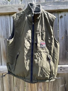 Abercrombie & Fitch A&F Full Zip Weste Fleece gefüttert grün Herren Medium - Bild 1 von 13