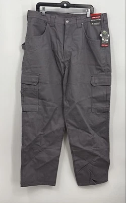 Новый с Ярлыками Craftsman мужской серый хлопок DuPont тефлона рипстоп грузовые брюки размер 38 X 32 - Изображение 1 из 4