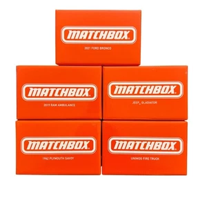Lot of 5 MATCHBOX Collectors Bronco, Ambulance, Gladiator, Savoy, Unimog-Sealed! - Picture 1 of 7