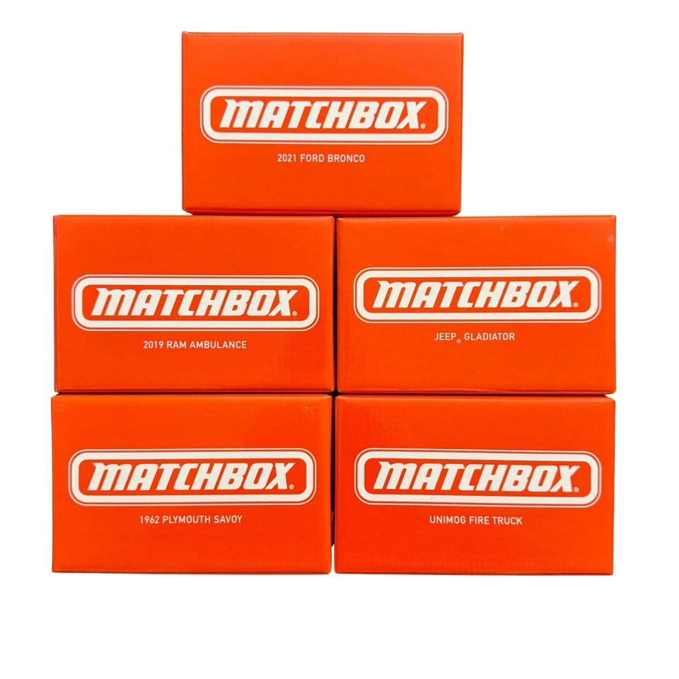 Lot of 5 MATCHBOX Collectors Bronco, Ambulance, Gladiator, Savoy, Unimog-Sealed! - Image 1 of 4