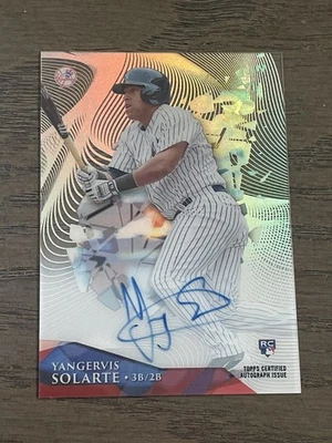2014 Topps High Tek  Autographs Yangervis Solarte RC Auto New York Yankees - Image 1 of 2