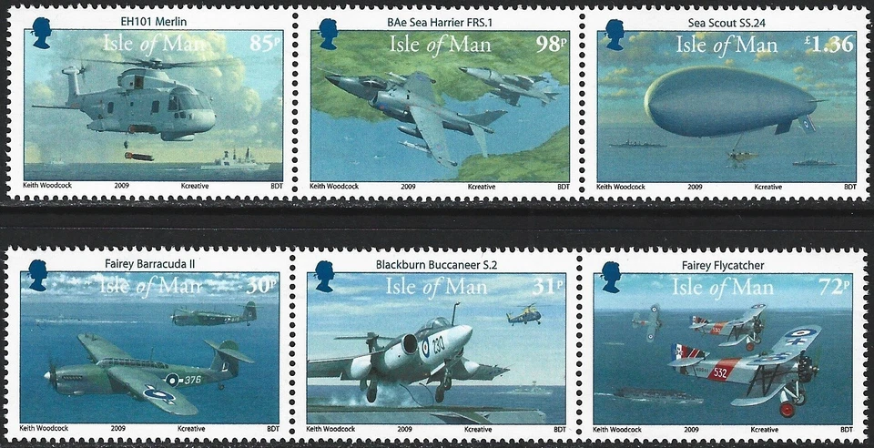 Isle of Man 2009 Centenary of Naval Aviation set SG 1473-1478 MNH mint E253 - Image 1 of 1