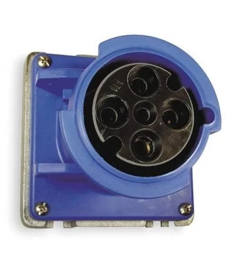 Dispositivo de cableado Hubbell - Receptáculo hermético Kellems A460r9 pasador y manga, 60 A, Foto 1 de 4