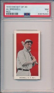 Al Bridwell 1910 E98 Red PSA   7 - Picture 1 of 2