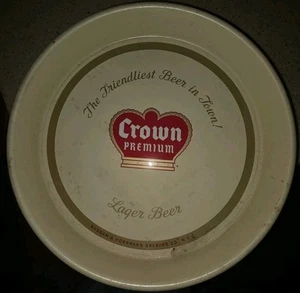 Vintage/Antique R&H Crown Premium Lager Beer Tray Canco Rubsam & Horrmann - Picture 1 of 5