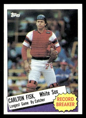 1985 Topps #1 Carlton Fisk - Image 1 of 2