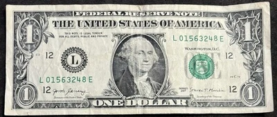 2017 San Francisco $1 Bill Fancy Ladder 0,1,2,3,4,5,6, ,8 All Unique Numbers  - Image 1 of 2