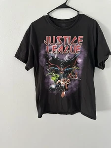 DC Comics Justice League Grafik T-Shirt Batman Superman Größe Large - Bild 1 von 3