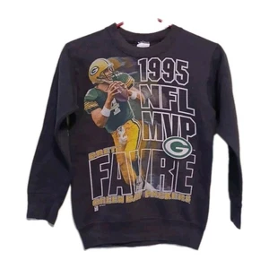 Vintage  kids Green Bay Packers Brett Favre Sweatshirt  Size ( 10-12) Used As-Is - Picture 1 of 10