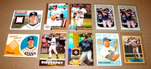 Evan Longoria Baseballkarte Lot von ZEHN (10) Jersey Relikt Schläger Rookies Refractor - Bild 1 von 4